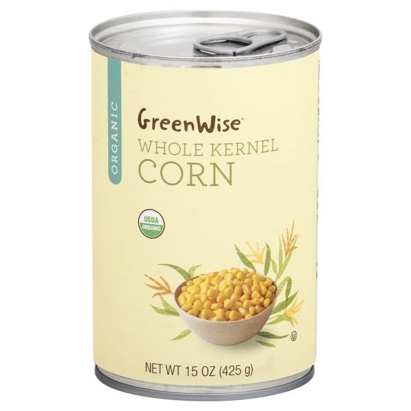 GreenWise Corn Organic Whole Kernel Publix Super Markets