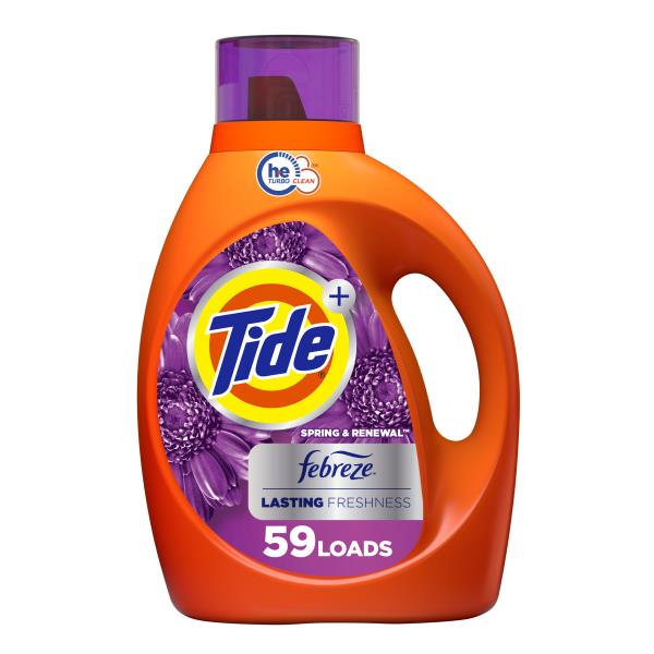 Tide Plus Febreze Freshness Spring Renewal Liquid Laundry Detergent