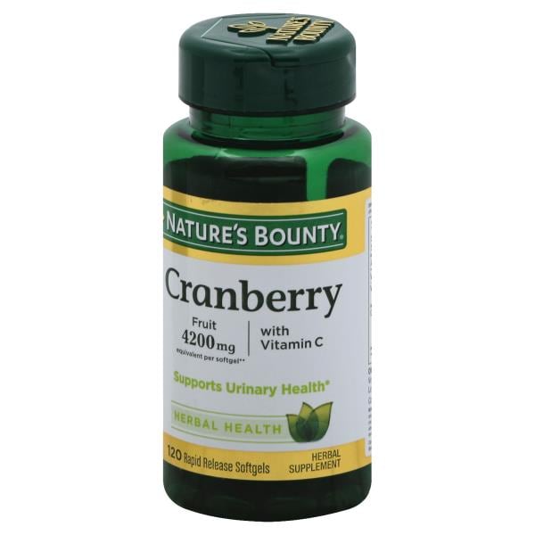 Nature S Bounty Cranberry With Vitamin C Rapid Release Softgels