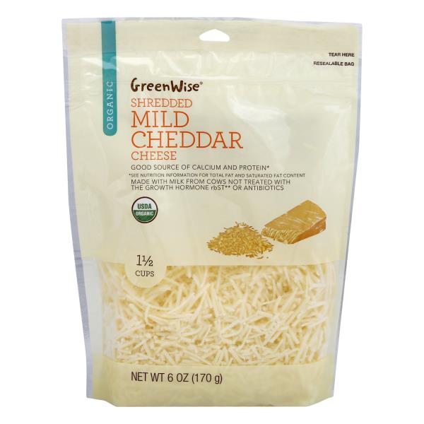 GreenWise Organic Mild Cheddar Shredded Cheese Publix Super Markets