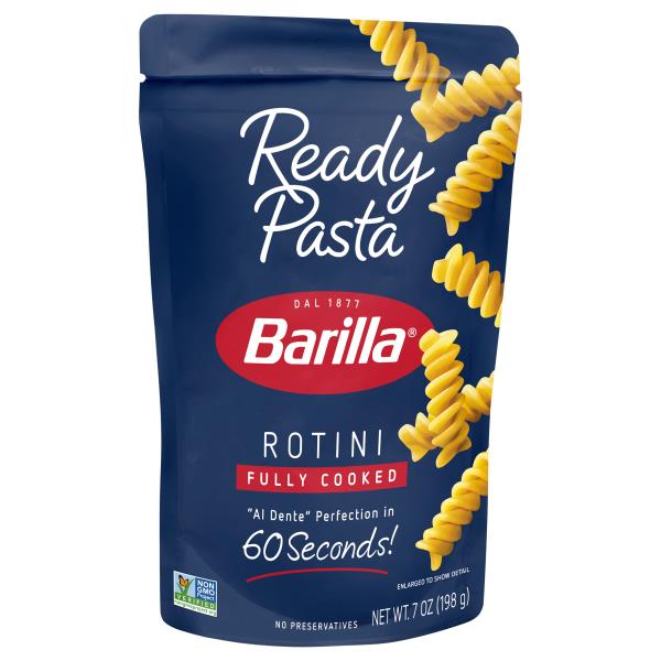 Barilla Ready Pasta Fully Cooked Rotini Pasta Non GMO Kosher