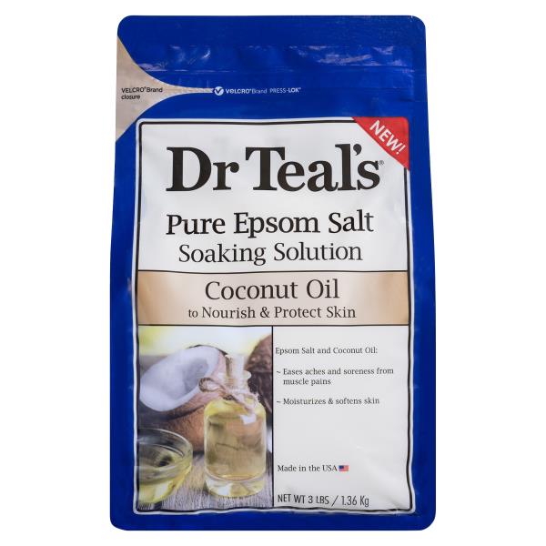 Dr Teal S Pure Epsom Salt Soaking Solution Coconut Oil Publix Super