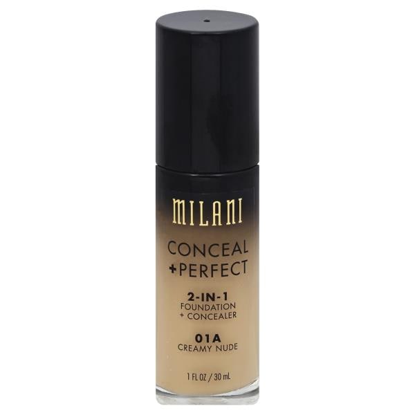 Milani Foundation Concealer 2 In 1 Conceal Perfect 01A Creamy Nude