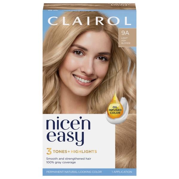 Nicen Easy Hair Color Permanent Light Ash Blonde 9A Publix Super