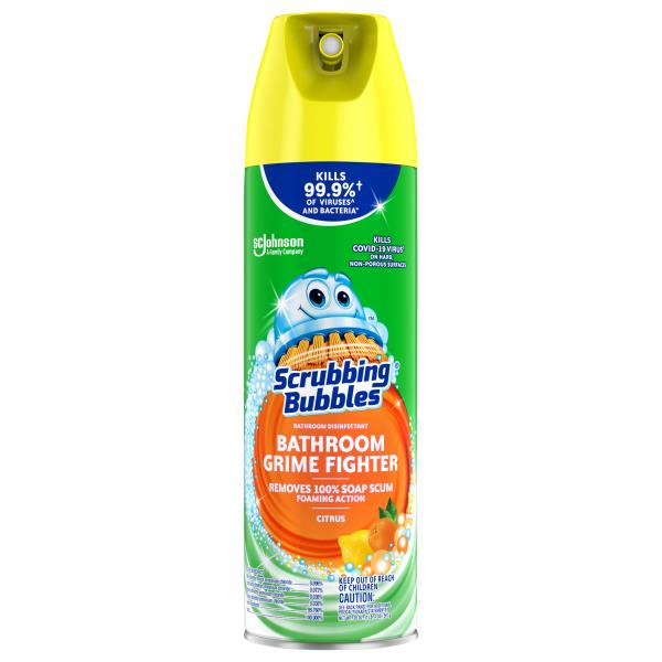 Scrubbing Bubbles Bathroom Grime Fighter Disinfectant Citrus Publix