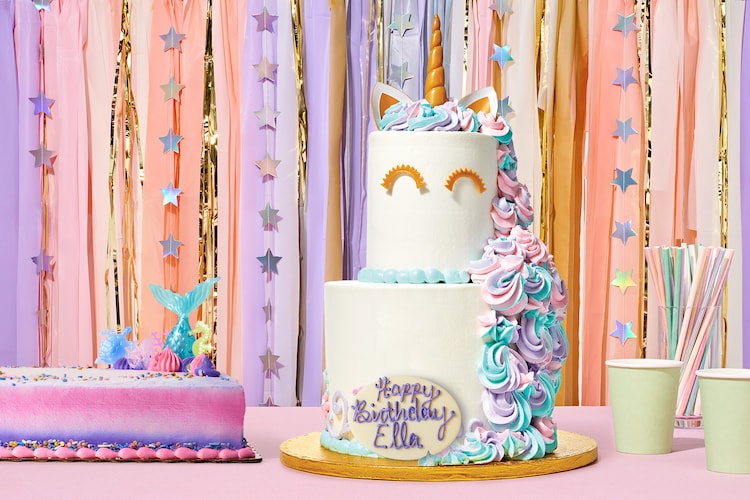 Mystical unicorn custom cake