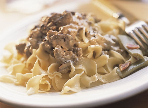 Beefy Stroganoff With Homestyle Green Beans