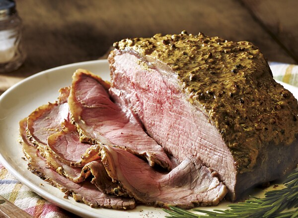 Roasted Dijon-Pepper Strip Roast