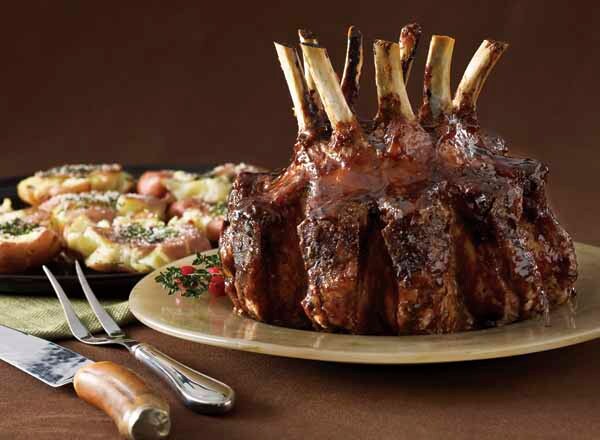 Pork Roast with Sweet Balsamic Glaze and Pressed Potatoes