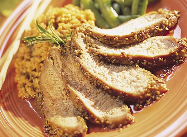 Korean Pork Strips with French Onion Rice