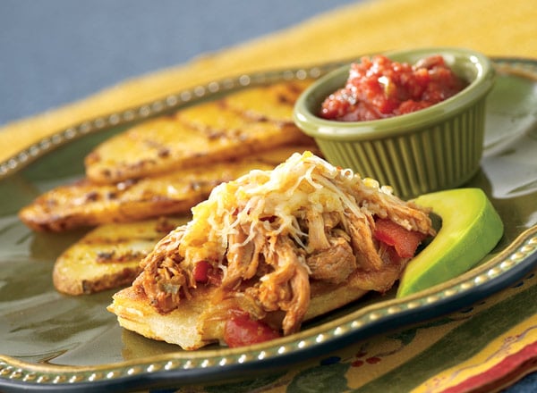 Deconstructed Tamales with Grilled Potatoes