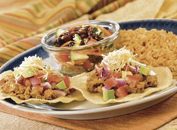 Barbecue Tostadas and Avocado Salsa with Black Bean Salad | Publix Super Markets