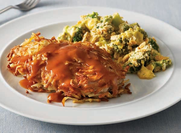 Potato-Crusted Pork Chops and Tomato Gravy With Broccoli Casserole | Publix Super Markets