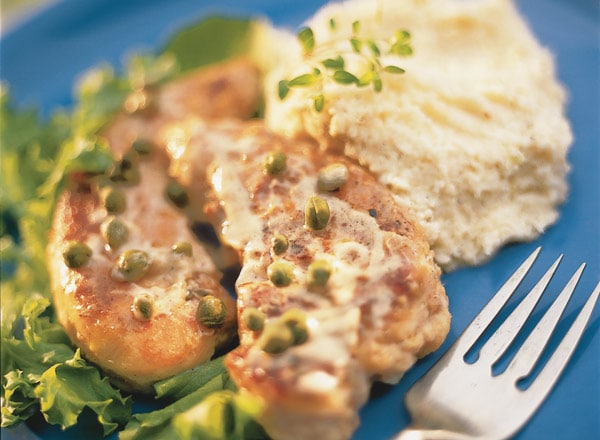 Lemon Velvet Chicken with Mock Mashed Potatoes