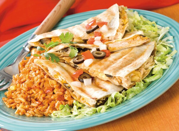 Smoky Chicken and Mushroom Quesadillas