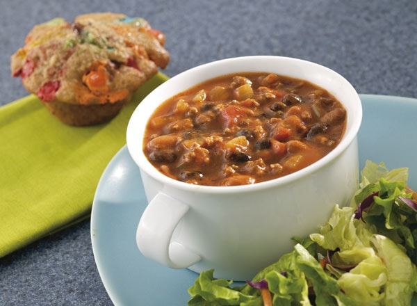 Ground Beef Chili and Crayon Cakes