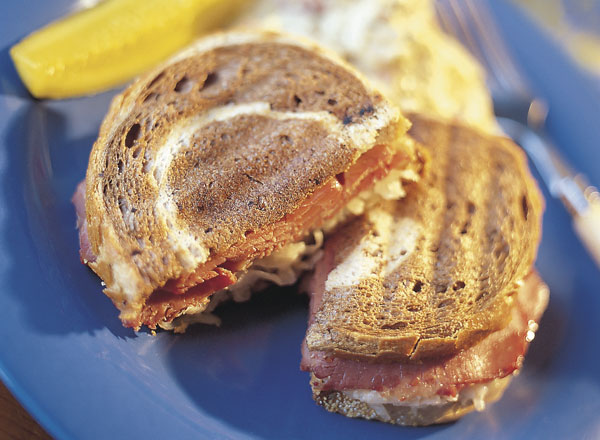 Reuben Sandwiches with Pesto Potato Salad