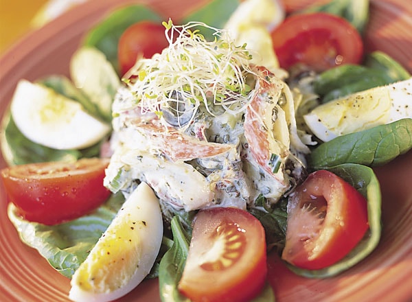 Spinach Artichoke Crab Salad