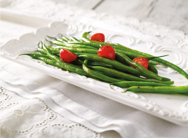 Crispy Bean Salad with Vinaigrette and Cheese