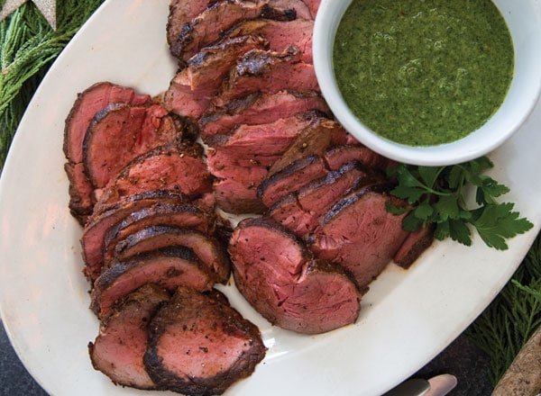 Chargrilled Beef Tenderloin with Chimichurri