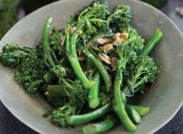 Saut&#233;ed Broccolini with Garlic