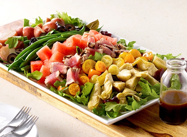 Ni&#231;oise-Style Salad with Watermelon