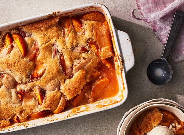 Peach Cobbler with Gew&#252;rztraminer