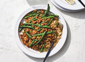 Asian-Style Turkey and Green Bean Sauté