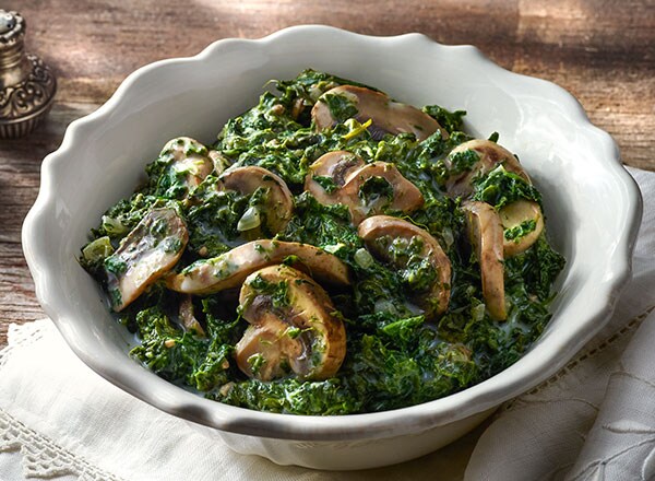 Creamy Spinach and Mushrooms