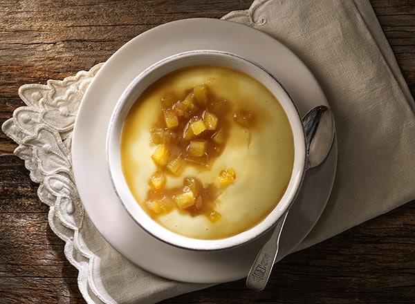 Coconut Custard with Caramelized Pineapple