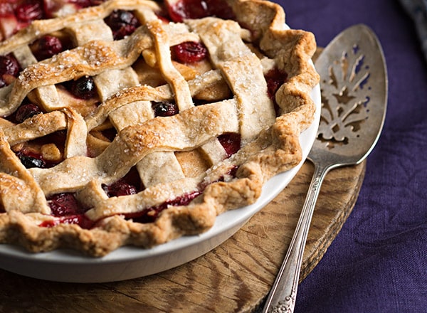 Cranberry-Pear Pie with Vanilla Bean Crust