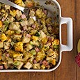 Cornbread Stuffing with Ham and Sweet Onions