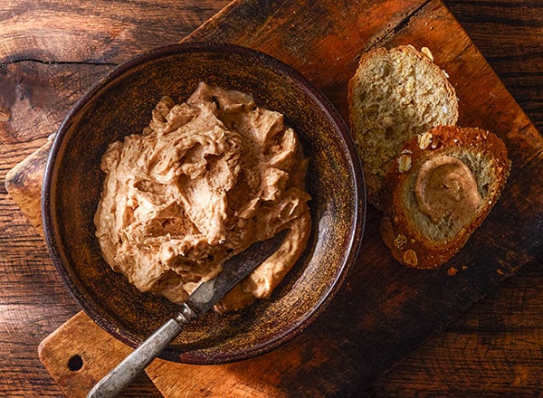 Ginger Spice Spread on Multigrain Bread