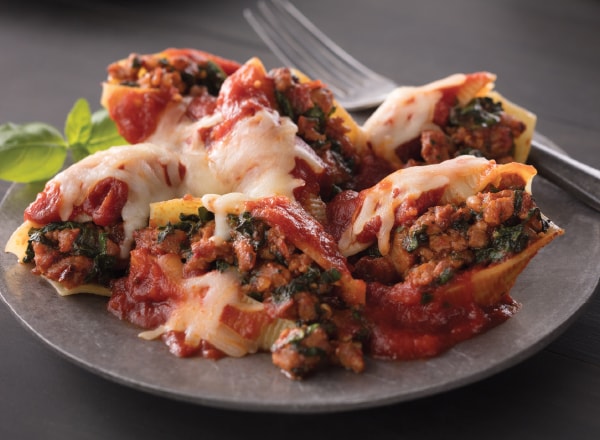 Stuffed Shells Florentine with Pasta Sauce