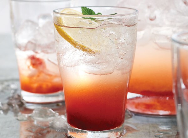 Strawberry Lemon Spritzers