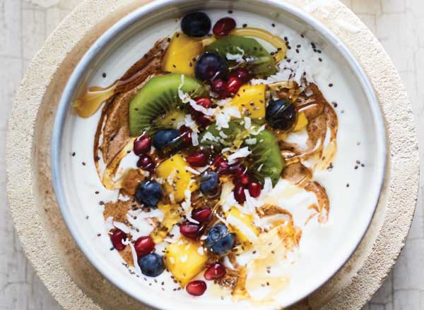 Sunrise Yogurt and Tropical Fruit Bowl