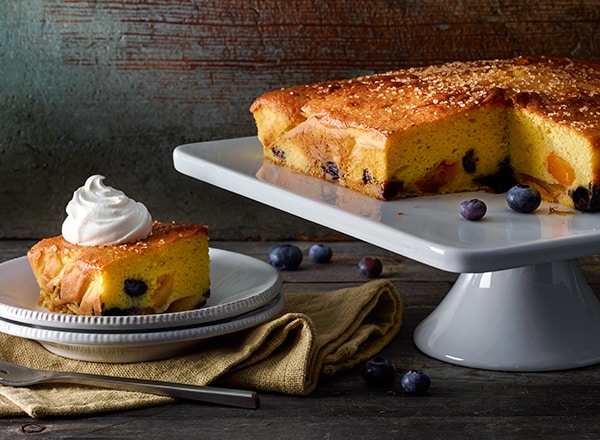 Peach-Blueberry Yogurt Cake