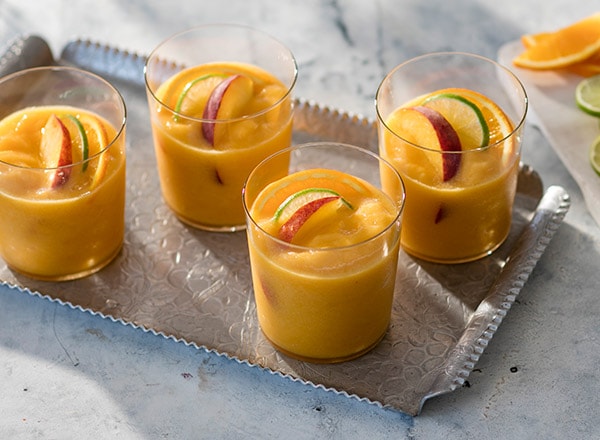 White Wine Peach Slushies