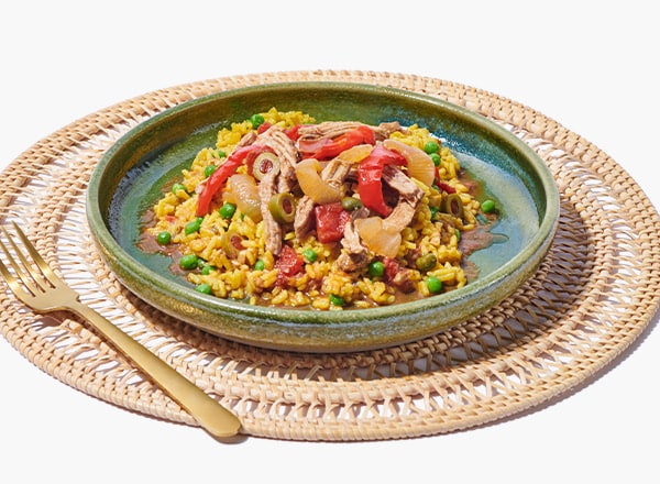 Latin-Style Pork with Yellow Rice 