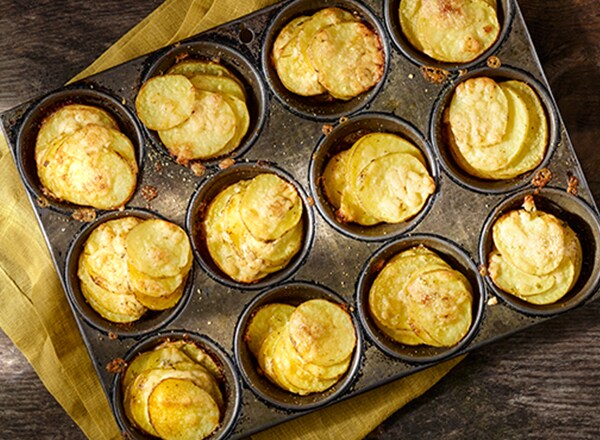 Cheesy Potato Stacks