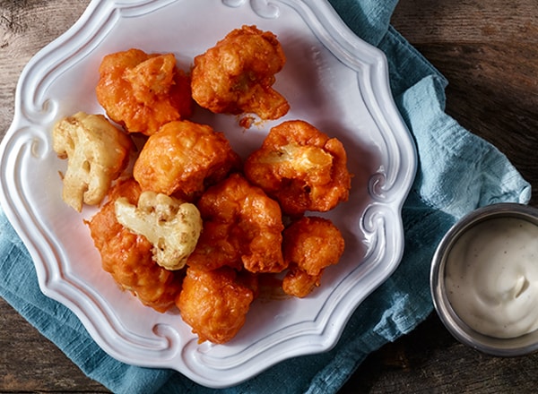 Deep-Fried Buffalo Cauliflower