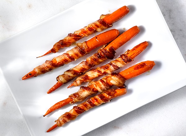 Maple Bacon-Wrapped Carrots