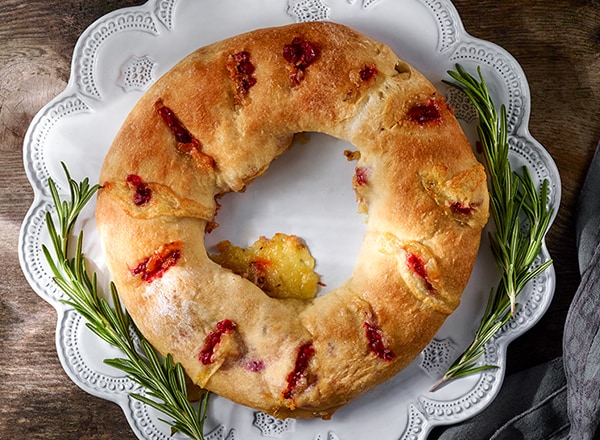 Cranberry Brie Wreath