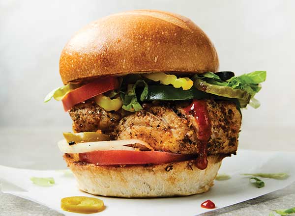 Blackened Grilled Grouper Sandwich