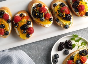 Berry-Orange Crostini