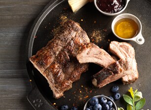 Balsamic-Blueberry Ribs