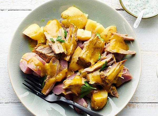 Peruvian Pork and Smashed Potatoes