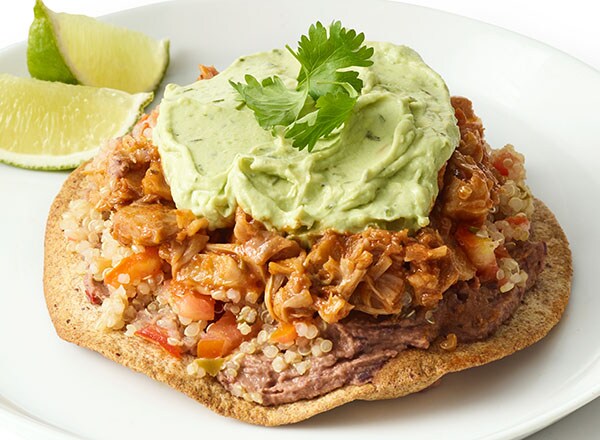 Jackfruit Tinga Tostada