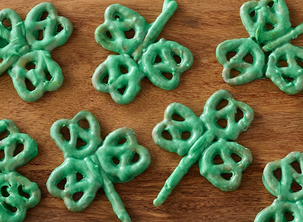 Pretzel Shamrocks