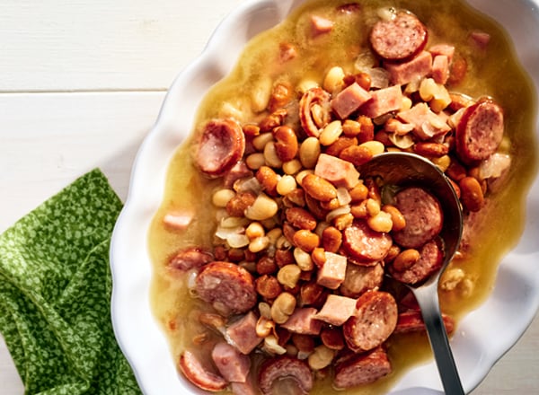 Ham and Beans with Sausage